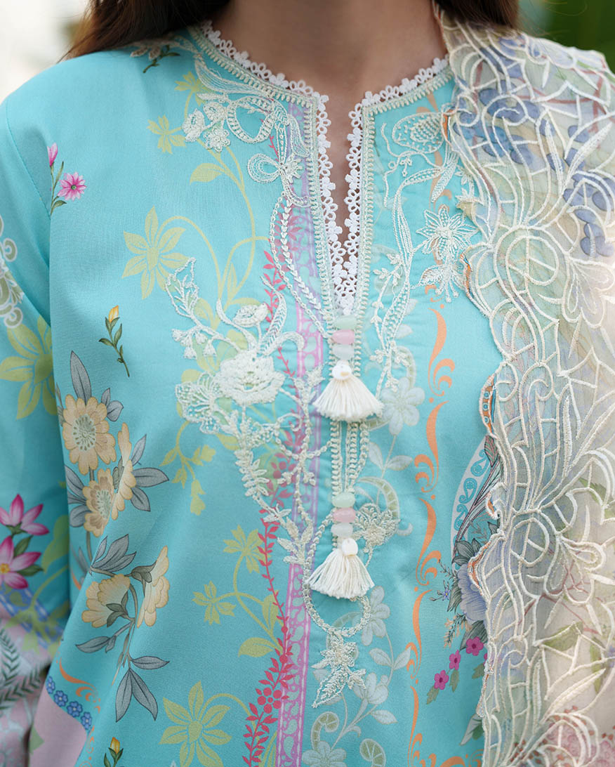 Petal Hush Organza Women Clothing - Roheenaz - 4