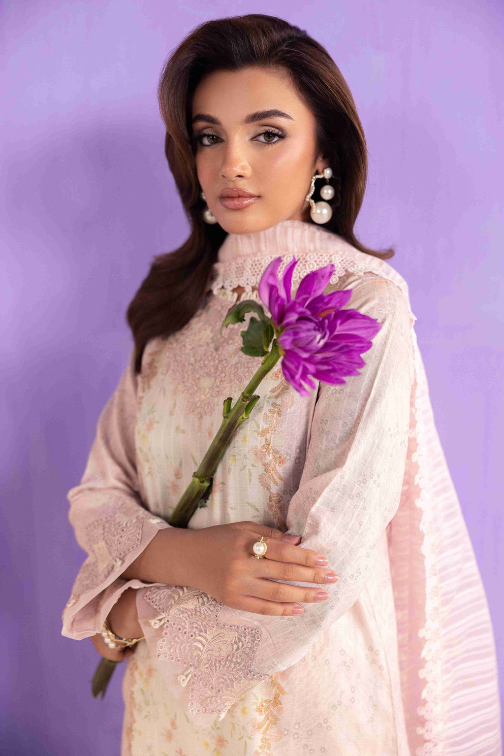 ZEMEL AP-05 Cotton Pakistani Summer Dresses - aabyaan - 3