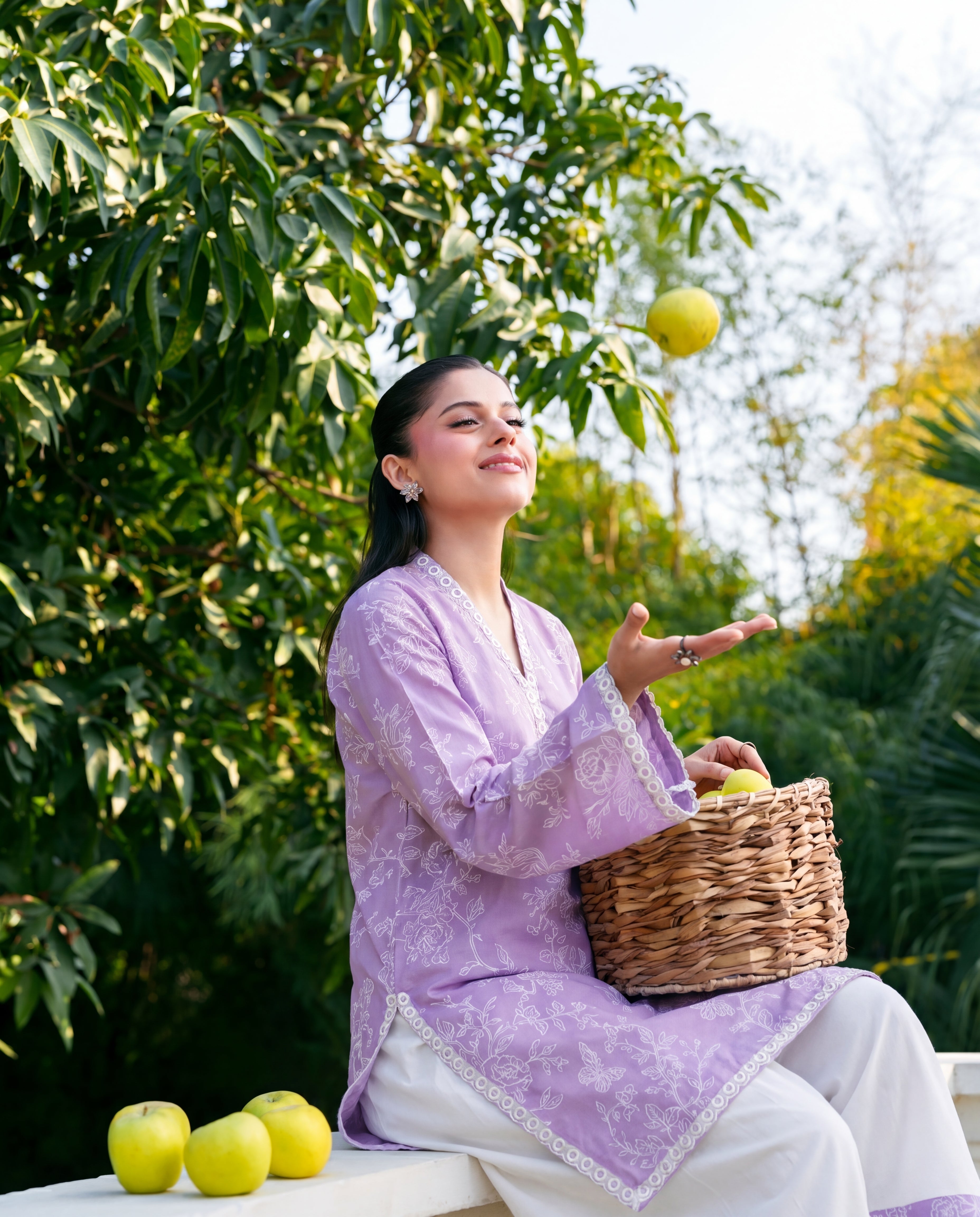 Plum Lailac Premium Fabric Pakistani Summer Dresses - Sahiba-clothing - 6