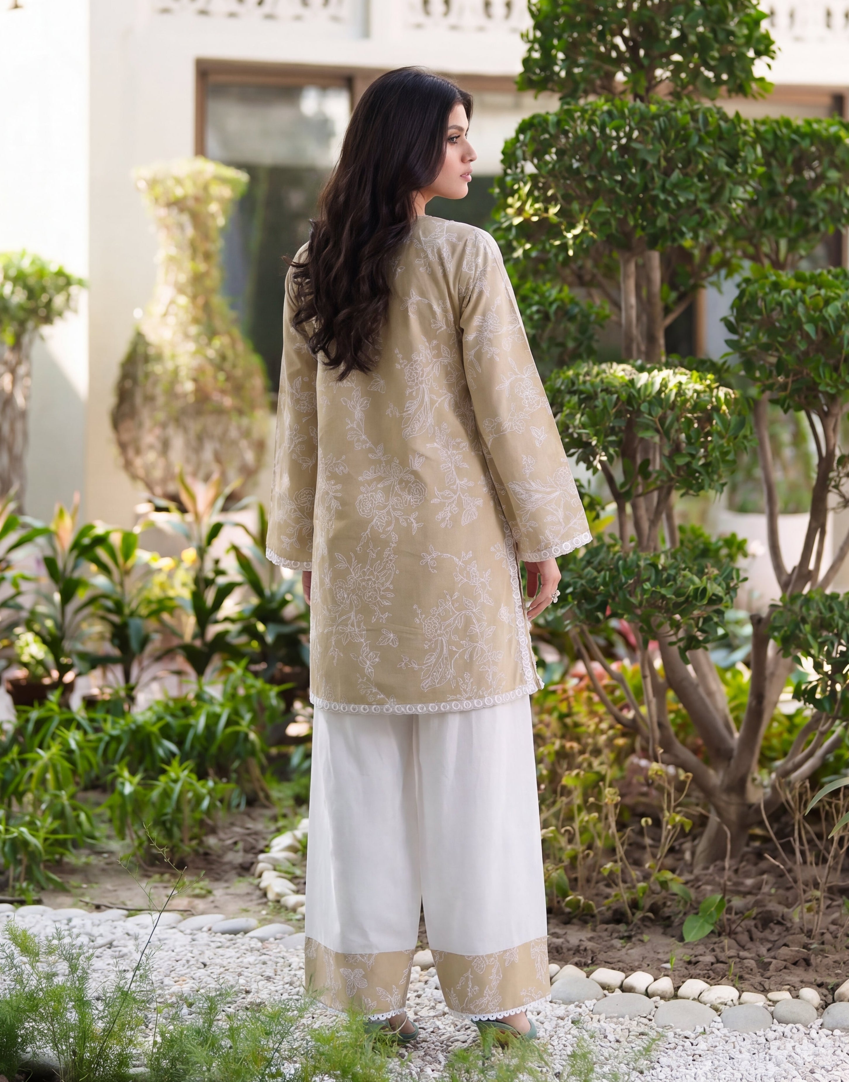 Plum Skin Premium Fabric Pakistani Summer Dresses - Sahiba-clothing - 2