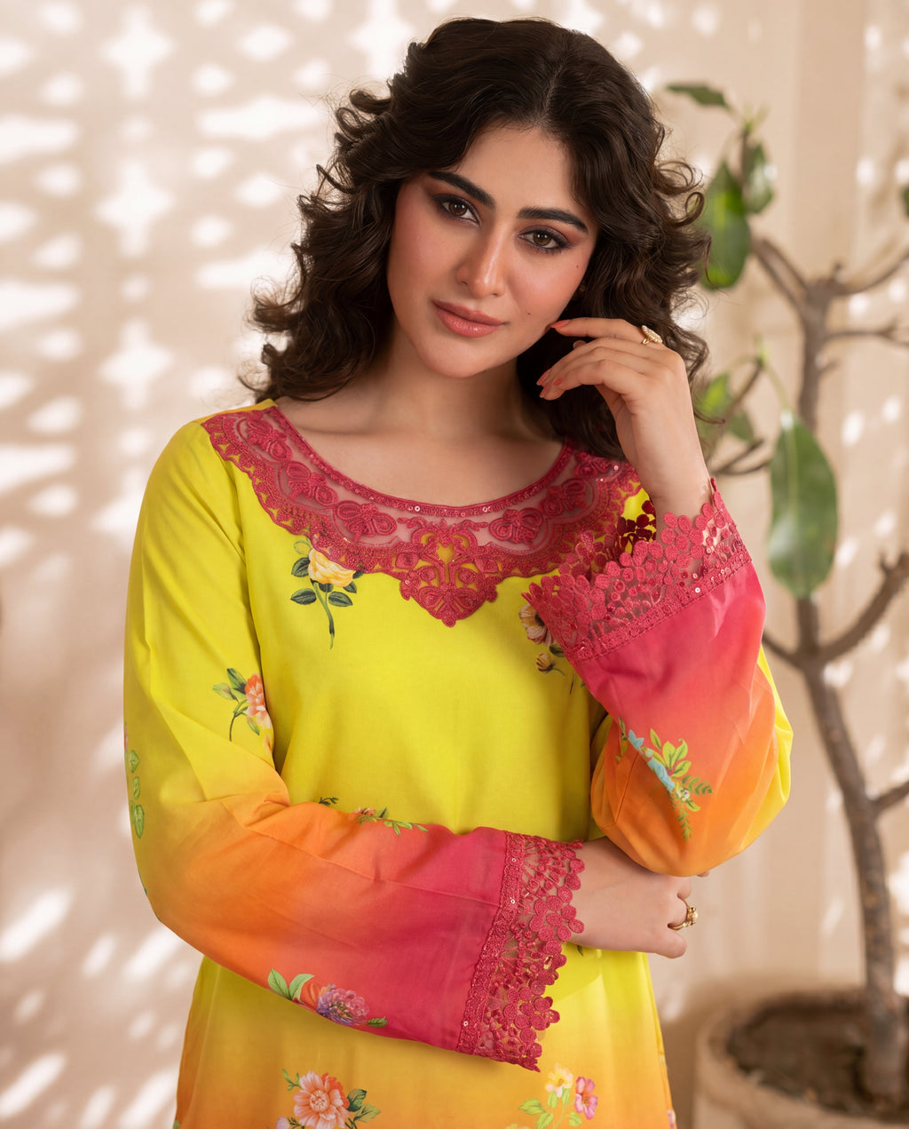 Plumeria Premium Fabric Pakistani Summer Dresses - Sahiba-clothing - 2