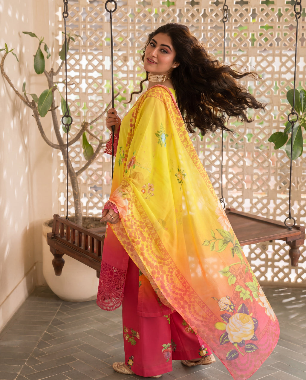 Plumeria Premium Fabric Pakistani Summer Dresses - Sahiba-clothing - 3