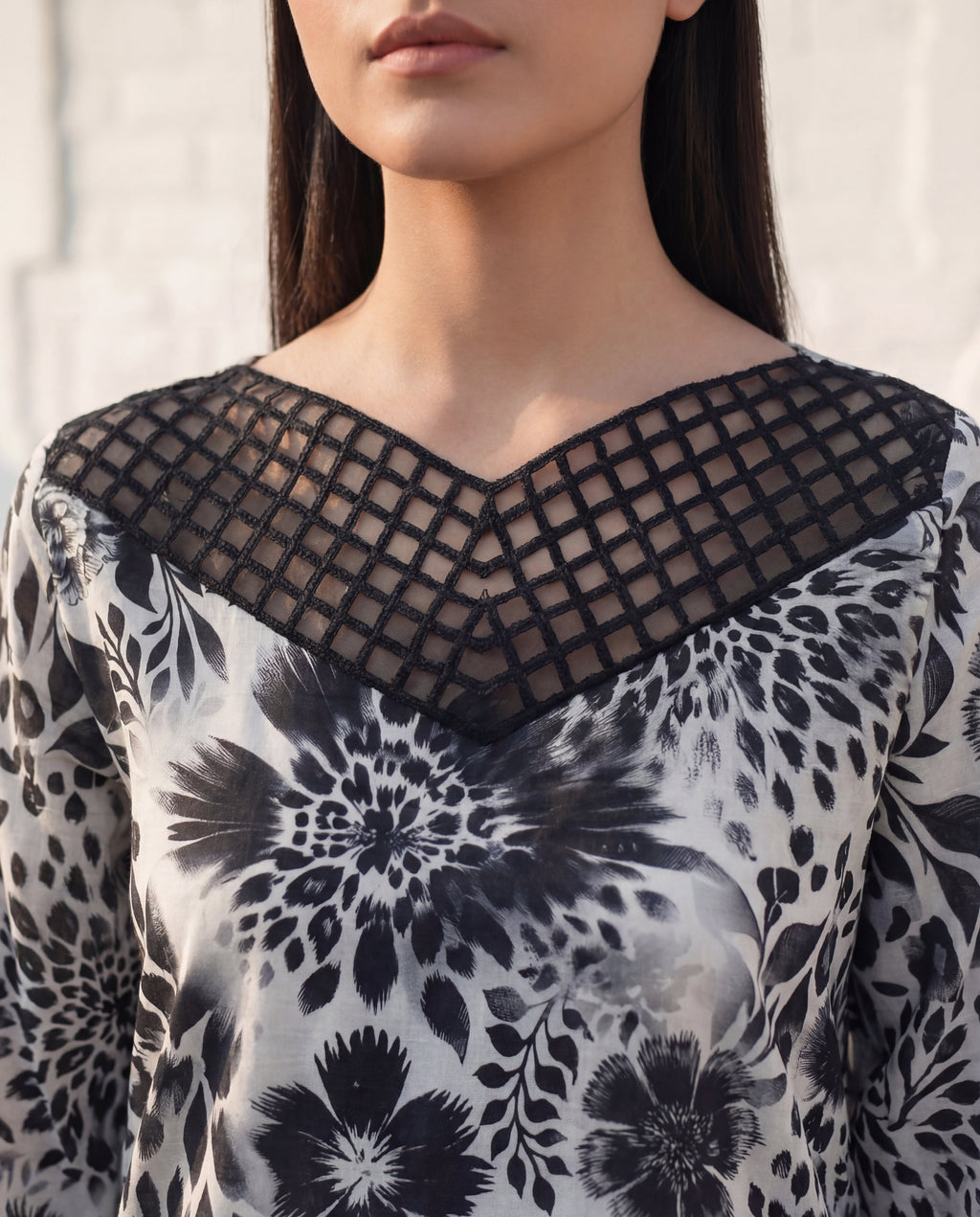 Porcelain Premium Fabric Pakistani Summer Dresses - Sahiba-clothing - 7