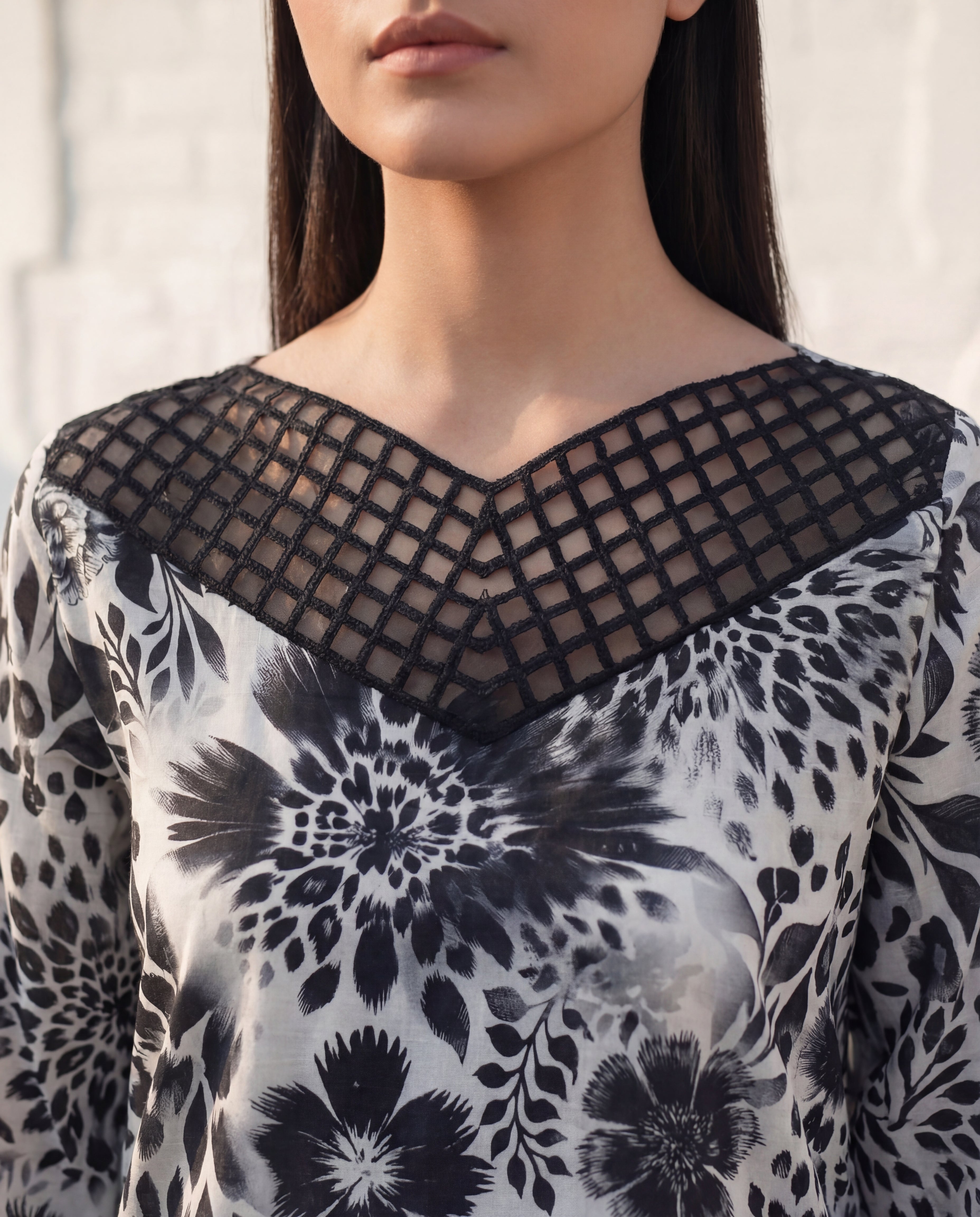 Porcelain Premium Fabric Pakistani Summer Dresses - Sahiba-clothing - 7