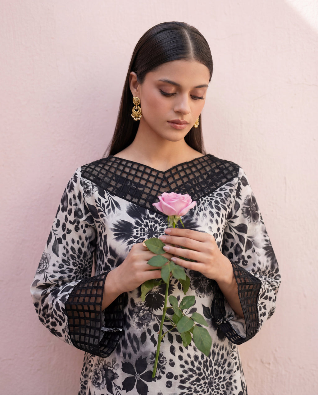 Porcelain Premium Fabric Pakistani Summer Dresses - Sahiba-clothing - 2