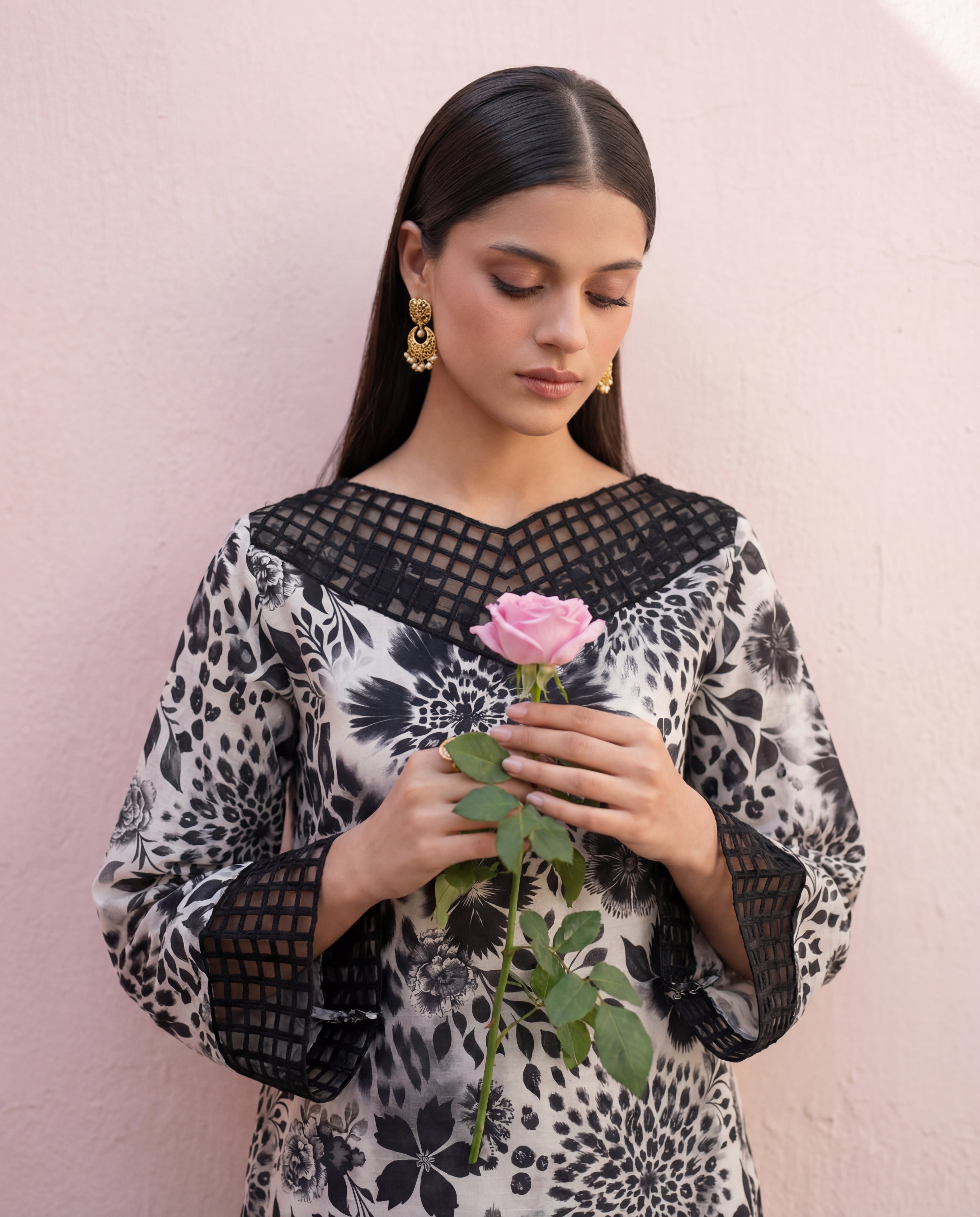 Porcelain Premium Fabric Pakistani Summer Dresses - Sahiba-clothing - 2