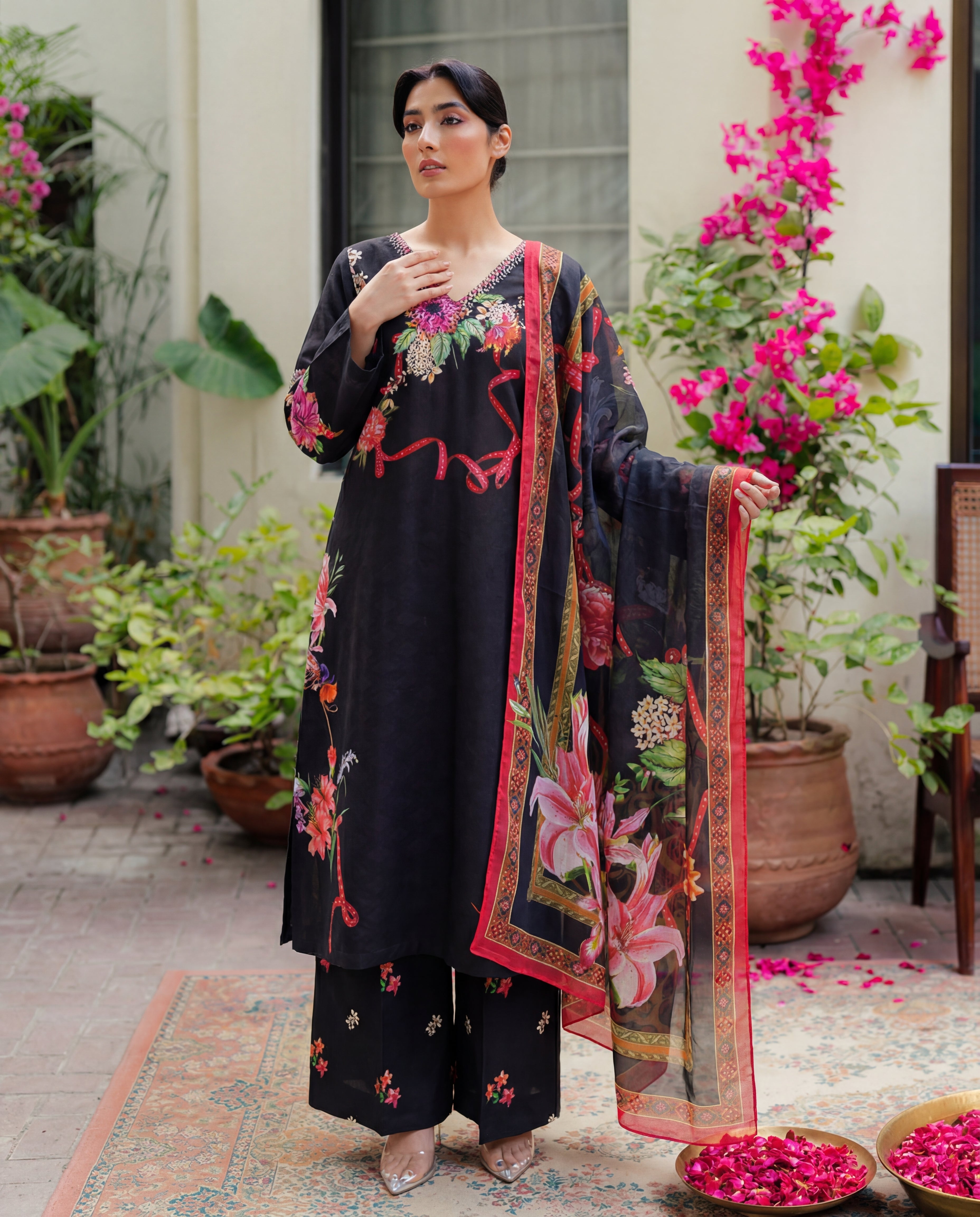 Preety Premium Fabric Pakistani Summer Dresses - Sahiba-clothing - 1