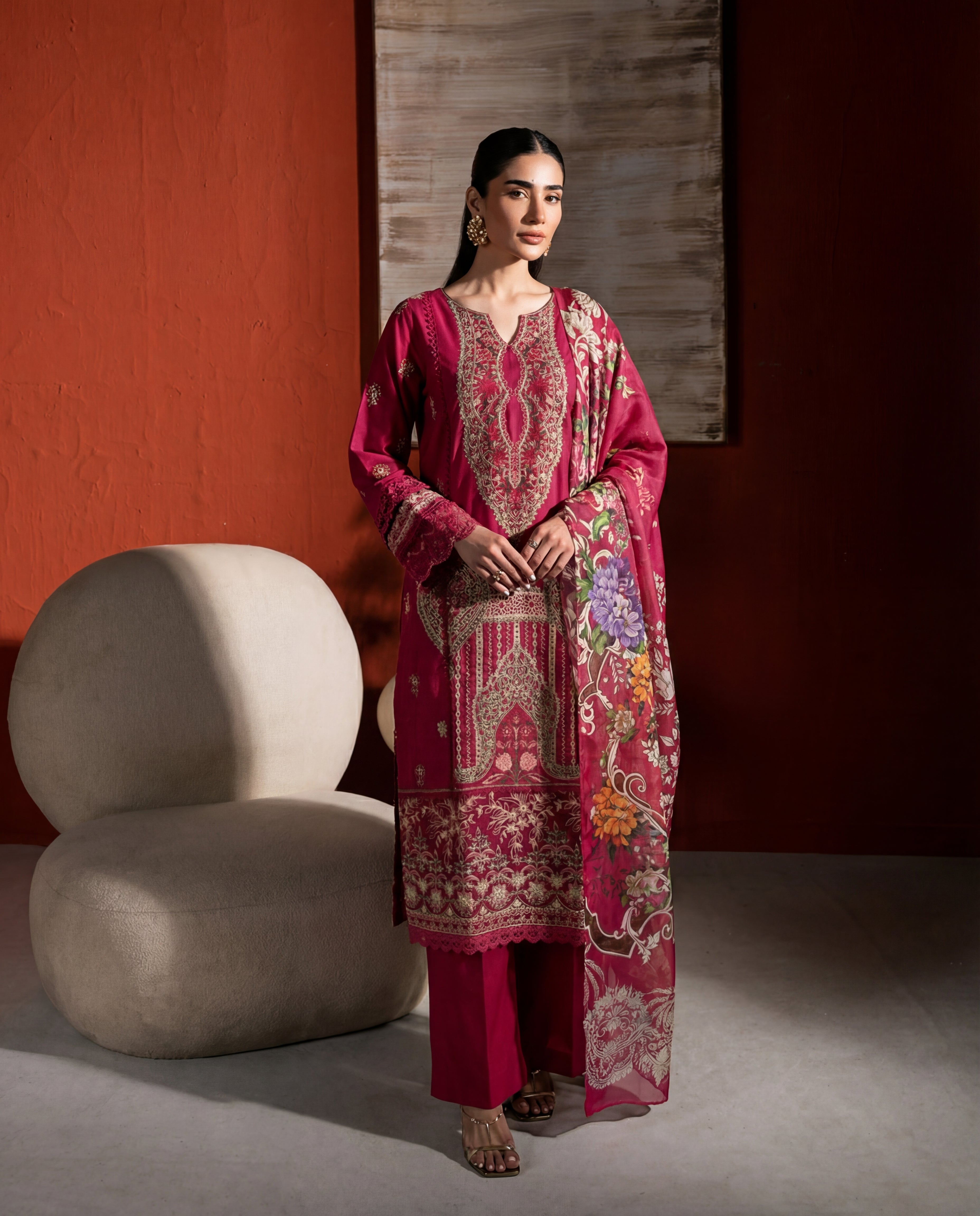Rahiba Premium Fabric Pakistani Summer Dresses - Sahiba-clothing - 1