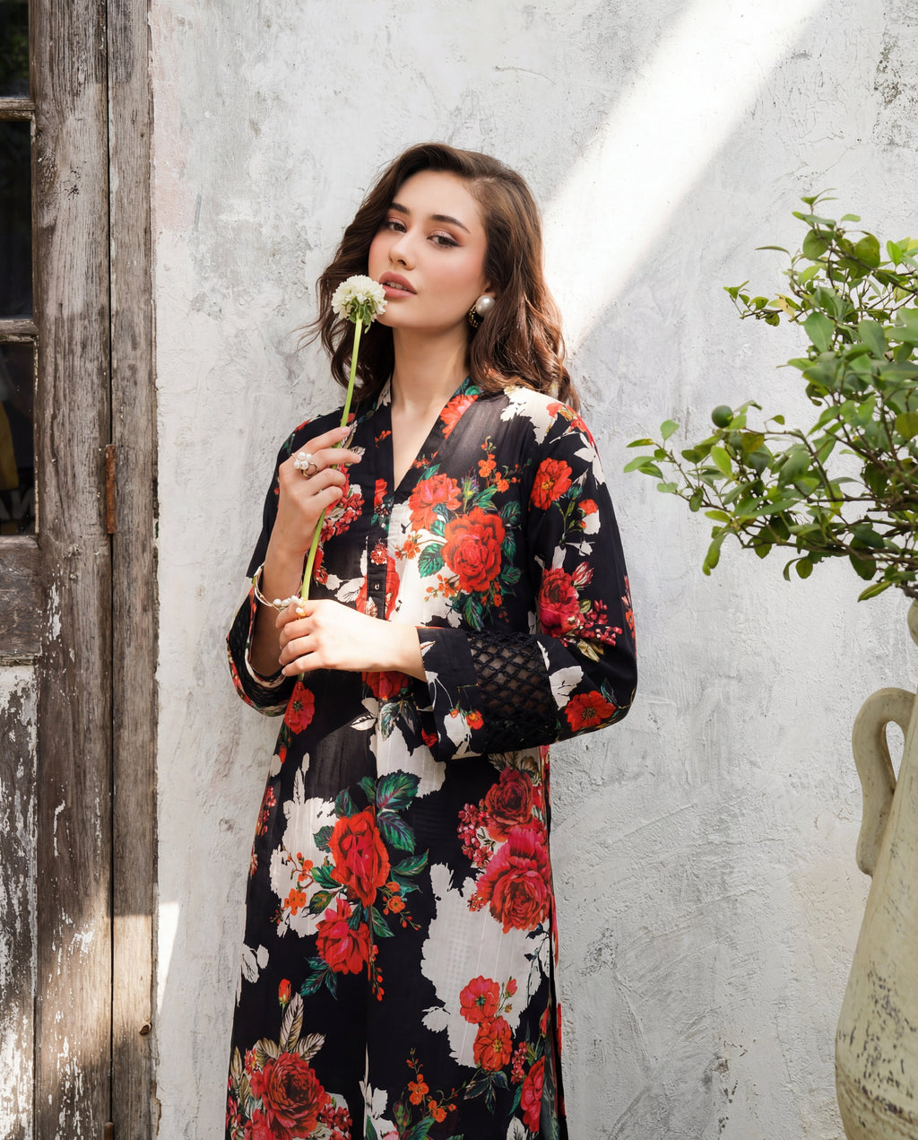 Ramsha Black Premium Fabric Pakistani Summer Dresses - Sahiba-clothing - 2