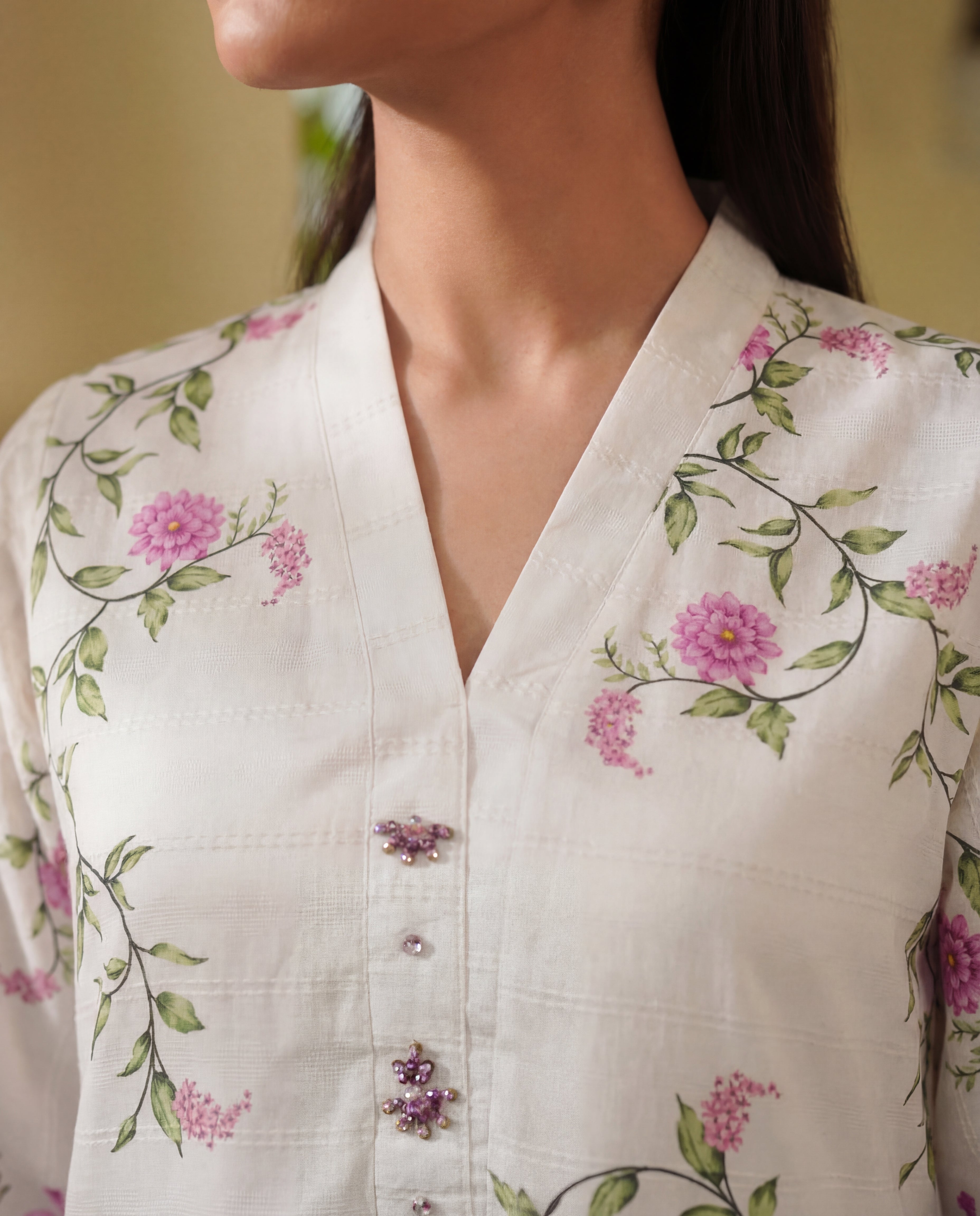 Ramsha White Premium Fabric Pakistani Summer Dresses - Sahiba-clothing - 6