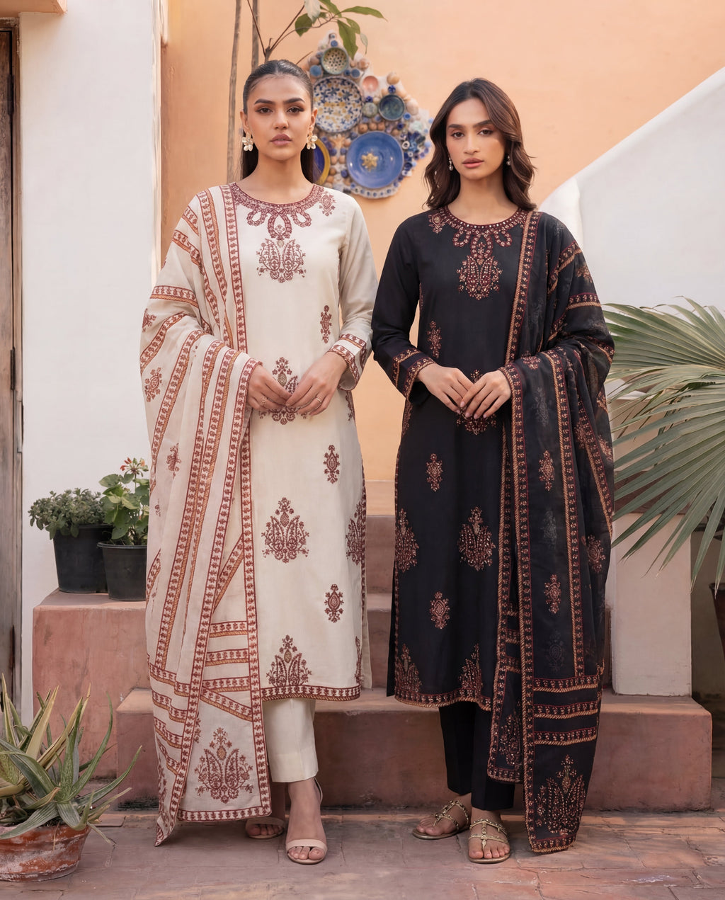Reena Black Premium Fabric Pakistani Summer Dresses - Sahiba-clothing - 4