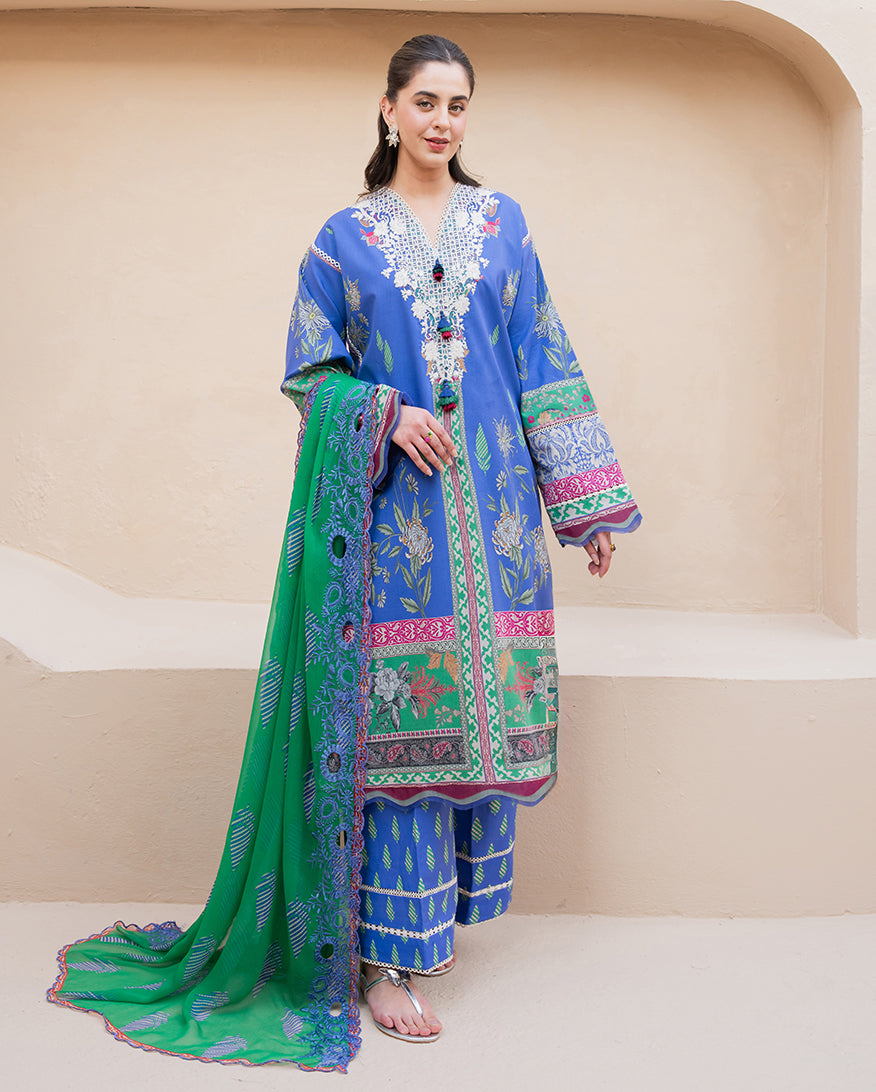 Rosewater Bloom Organza Women Clothing - Roheenaz - 1