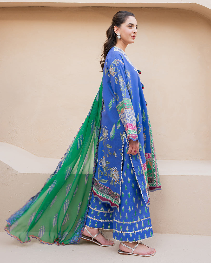 Rosewater Bloom Organza Women Clothing - Roheenaz - 2