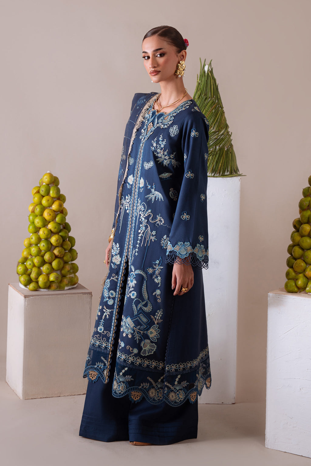RUHAB (AV-08) Jacquard Pakistani Summer Dresses - aabyaan - 2