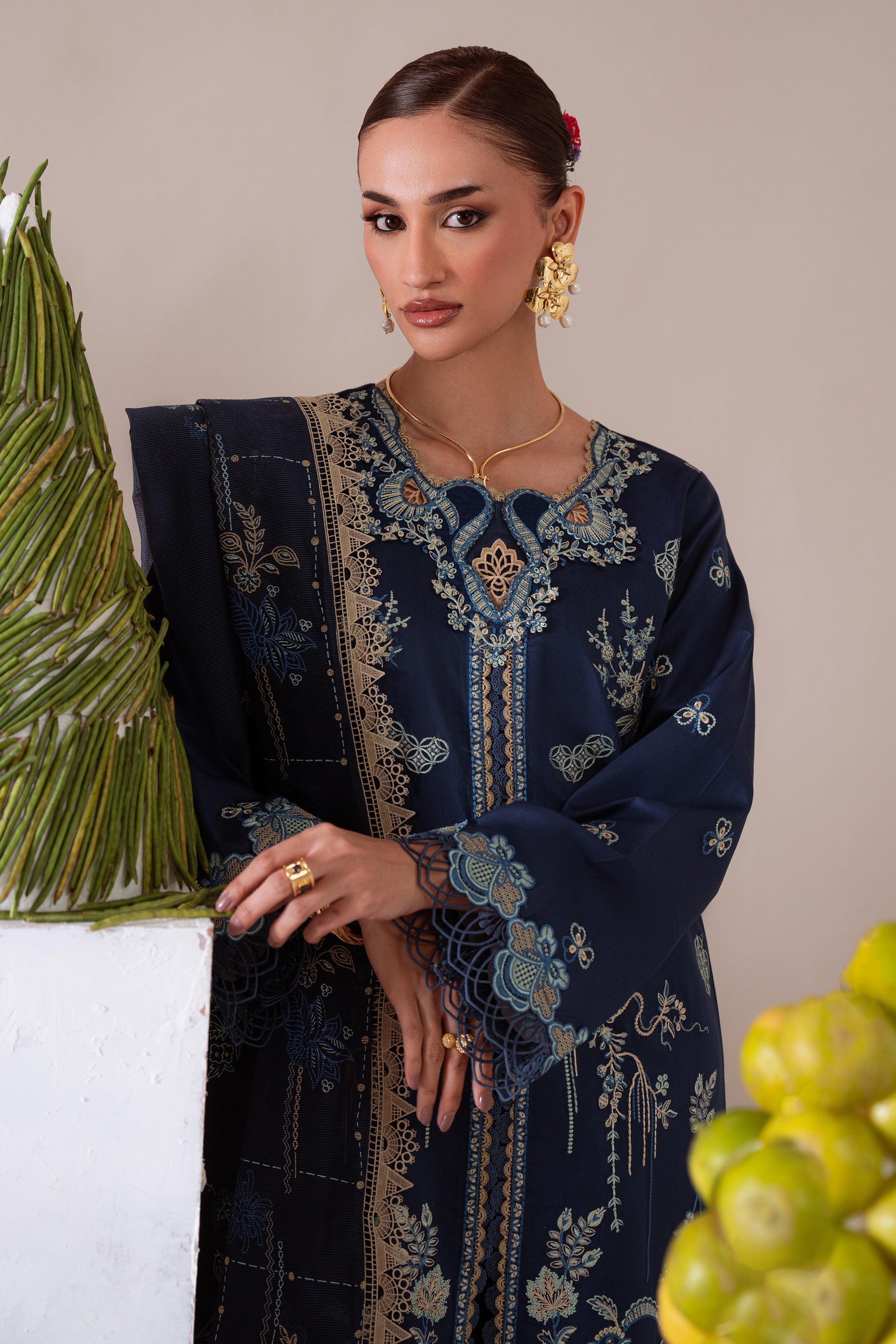 RUHAB (AV-08) Jacquard Pakistani Summer Dresses - aabyaan - 3
