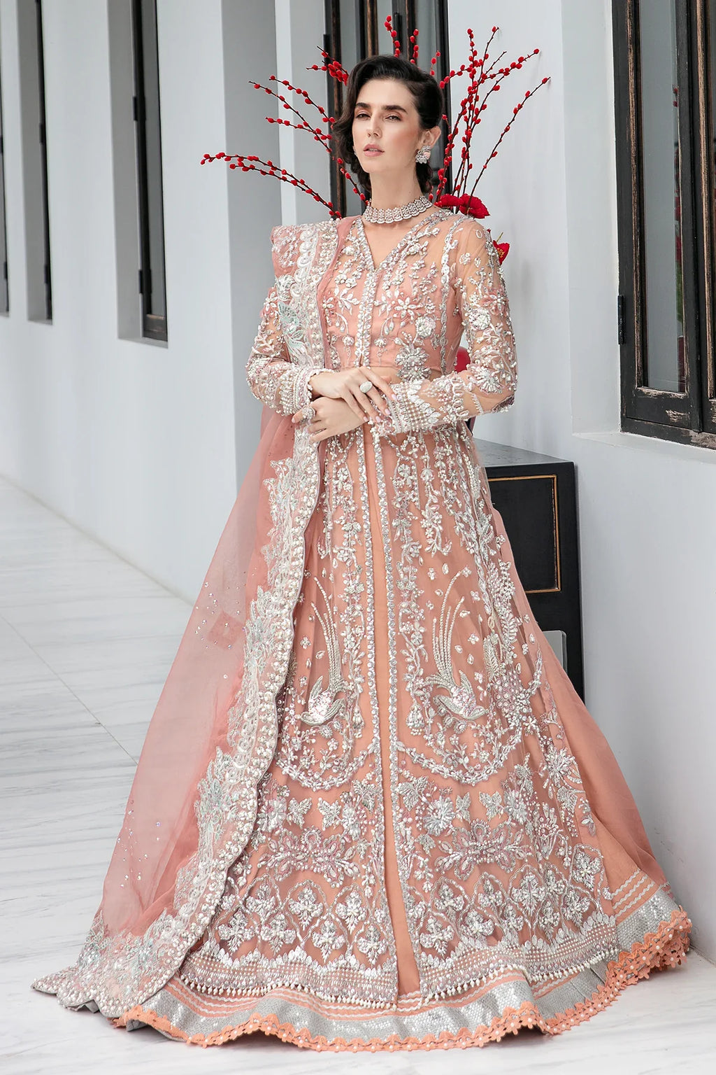Evangeline Silk Pakistani Bridal Dresses