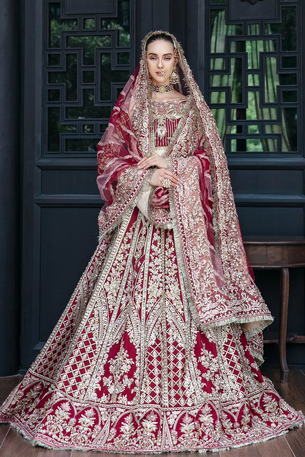 Marigold Embroidered Pakistani Dress