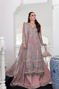 Violet Raw Silk Pakistani Formal Dresses