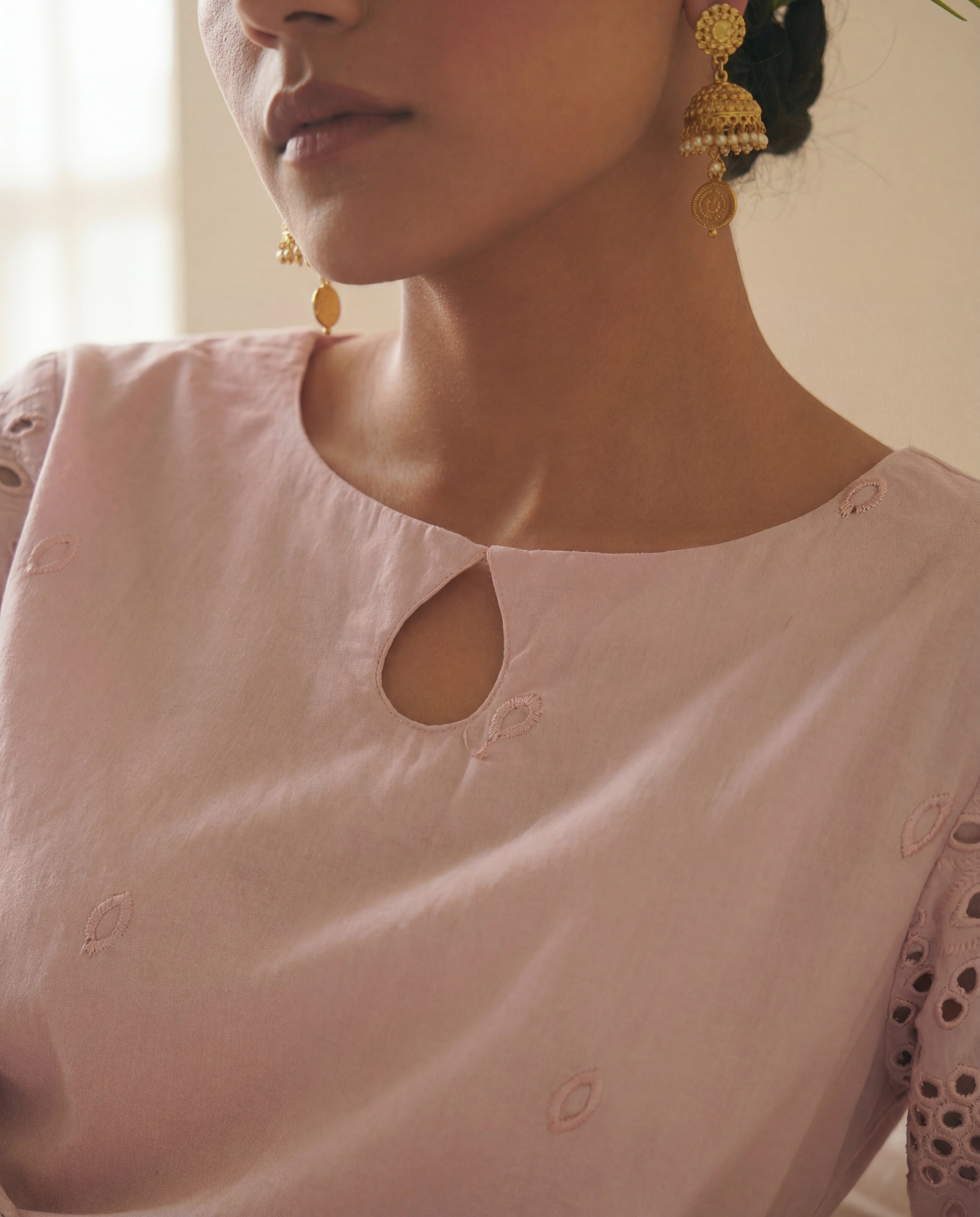 Saamiya Pink Premium Fabric Pakistani Summer Dresses - Sahiba-clothing - 5