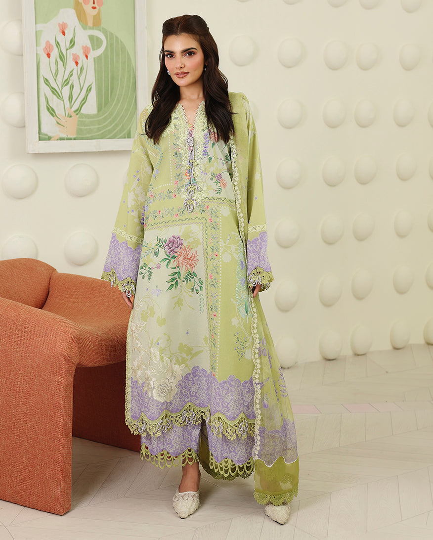 Sage Botanica Organza Women Clothing - Roheenaz - 1