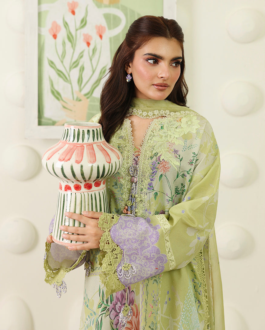 Sage Botanica Organza Women Clothing - Roheenaz - 3