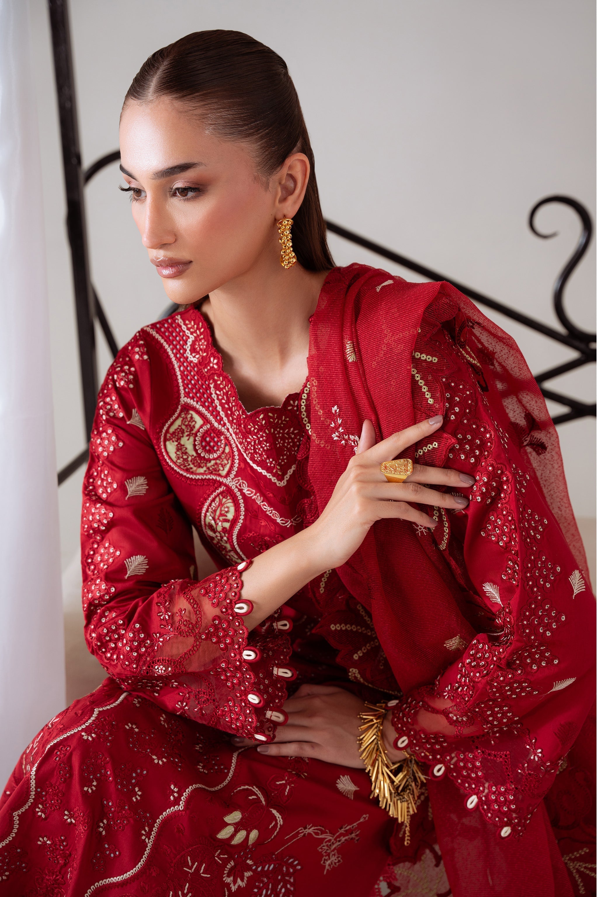 SEHR (AV-07) Karandi Pakistani Summer Dresses - aabyaan - 3