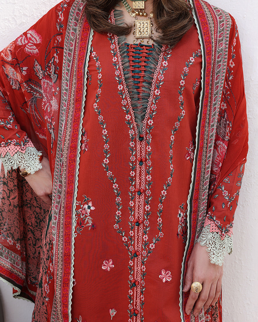 Serene Bloom Organza Women Clothing - Roheenaz - 4