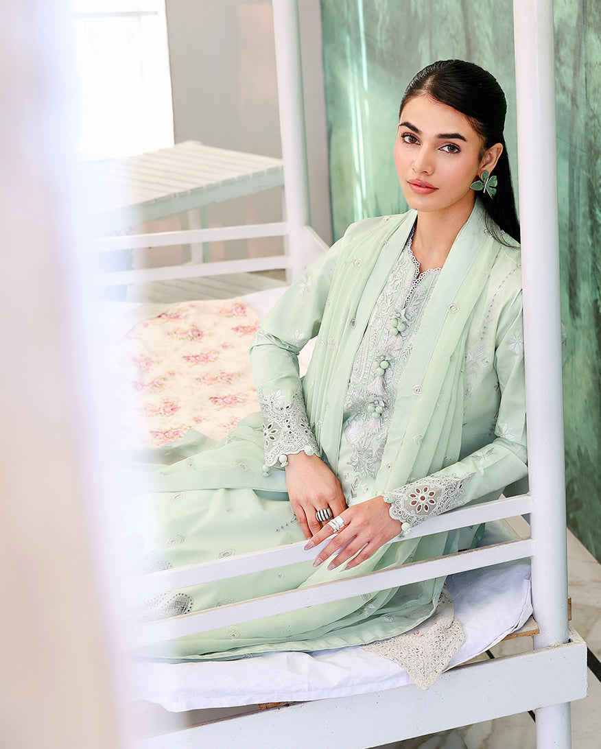 Serene Dusk Organza Women Clothing - Roheenaz - 4