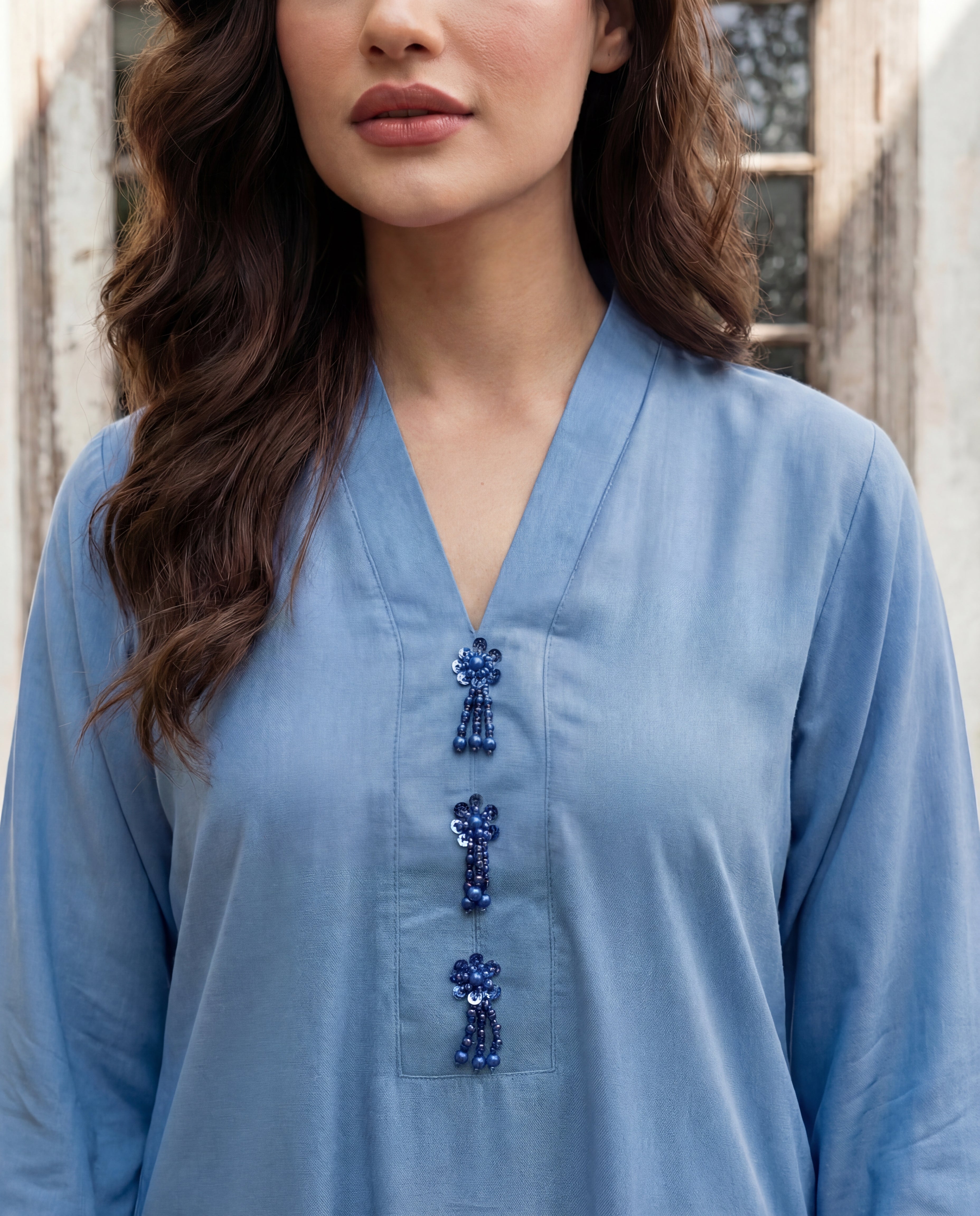 Shaahnoor Denim Premium Fabric Pakistani Winter Dresses - Sahiba-clothing - 5