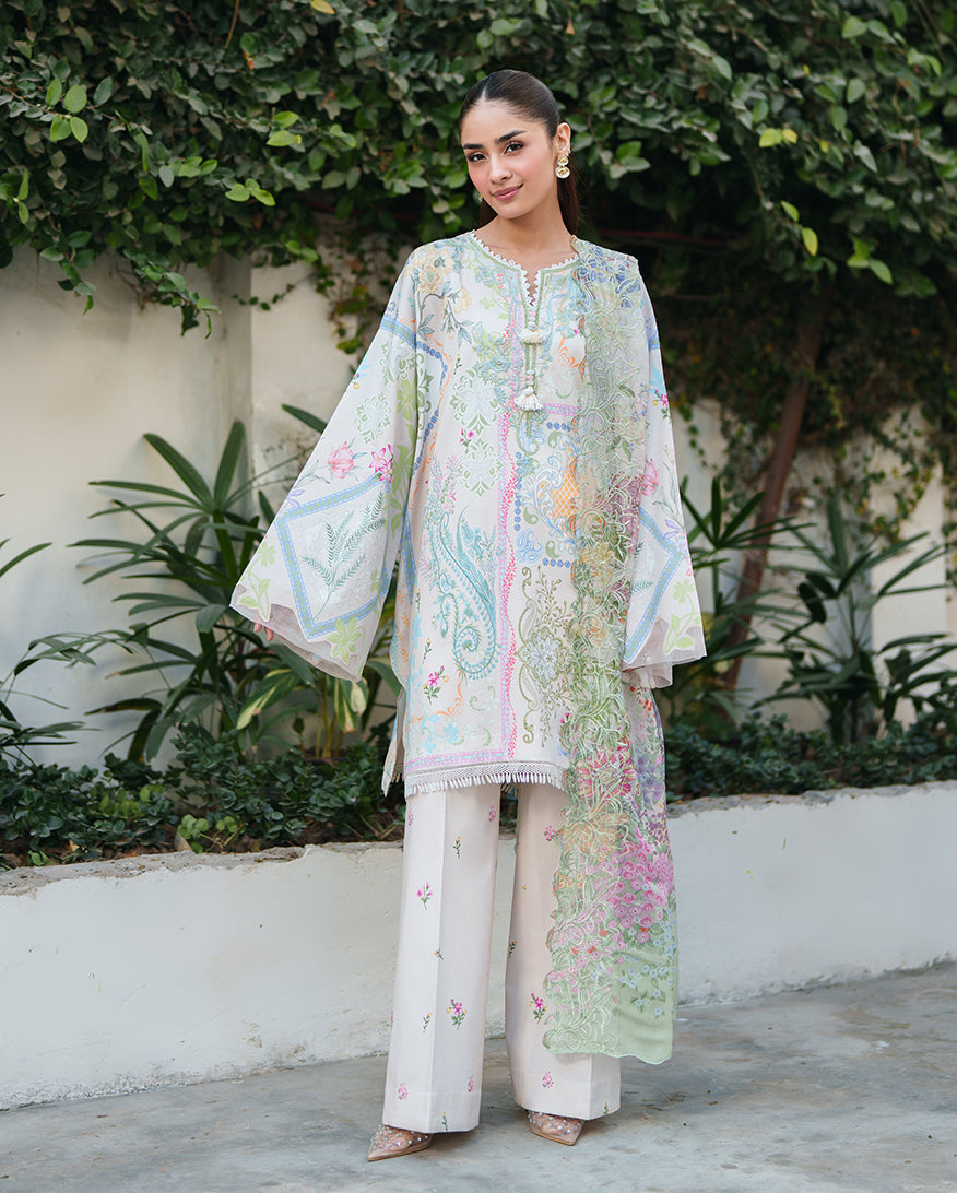 Soft Bloom Organza Women Clothing - Roheenaz - 6