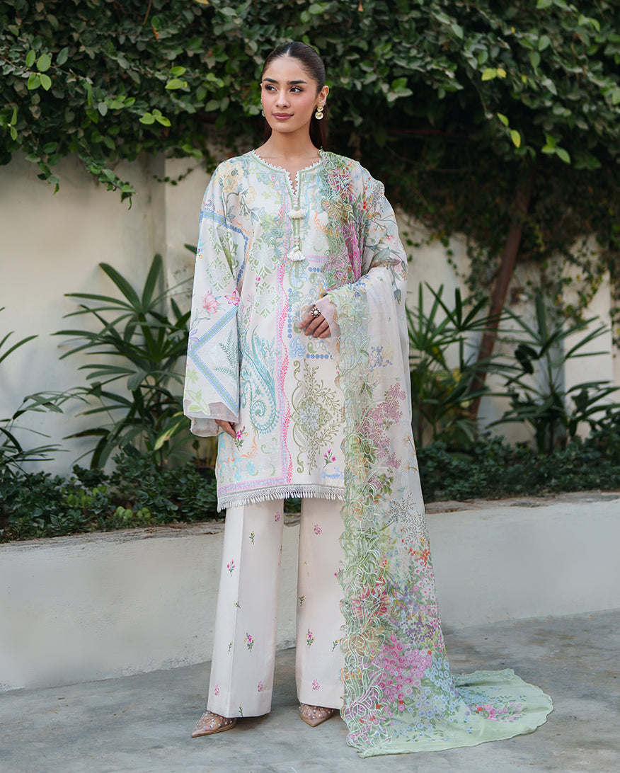 Soft Bloom Organza Women Clothing - Roheenaz - 1