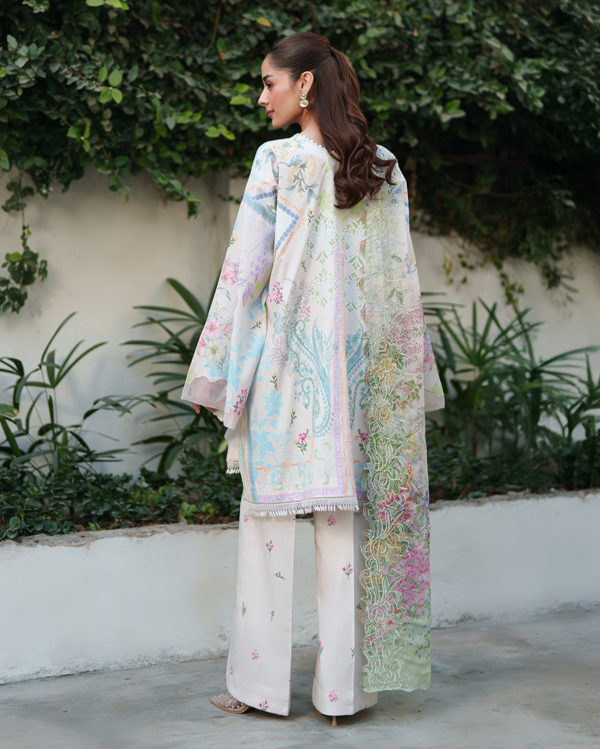 Soft Bloom Organza Women Clothing - Roheenaz - 3