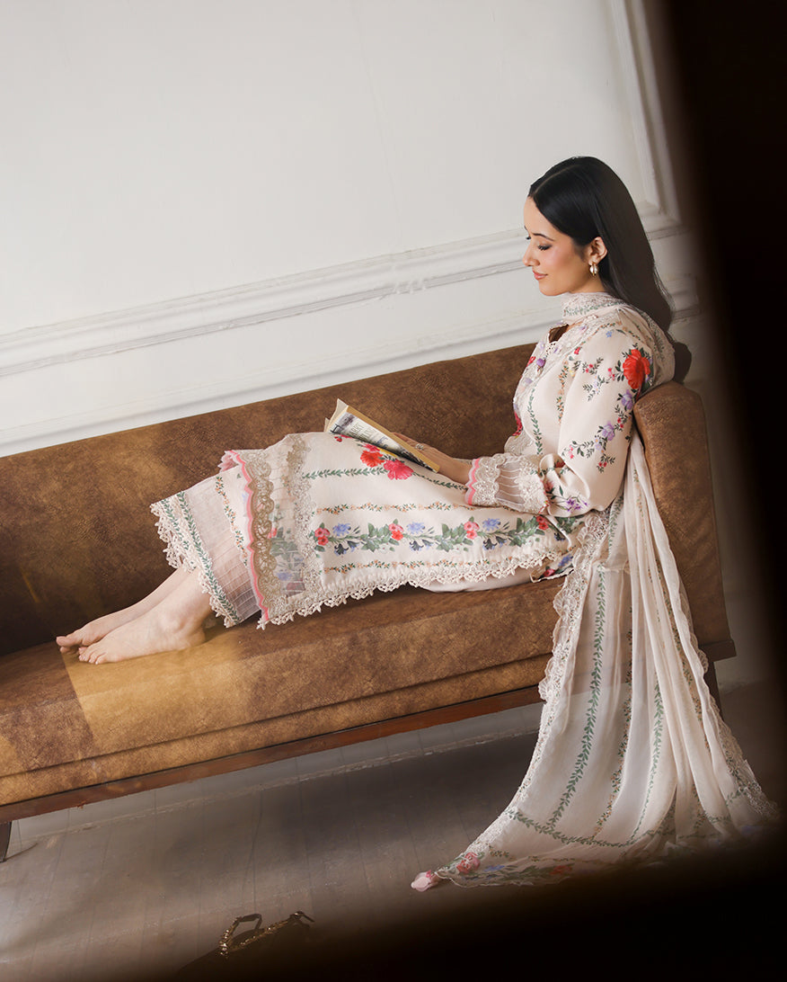 Sunflare Petal Organza Women Clothing - Roheenaz - 5
