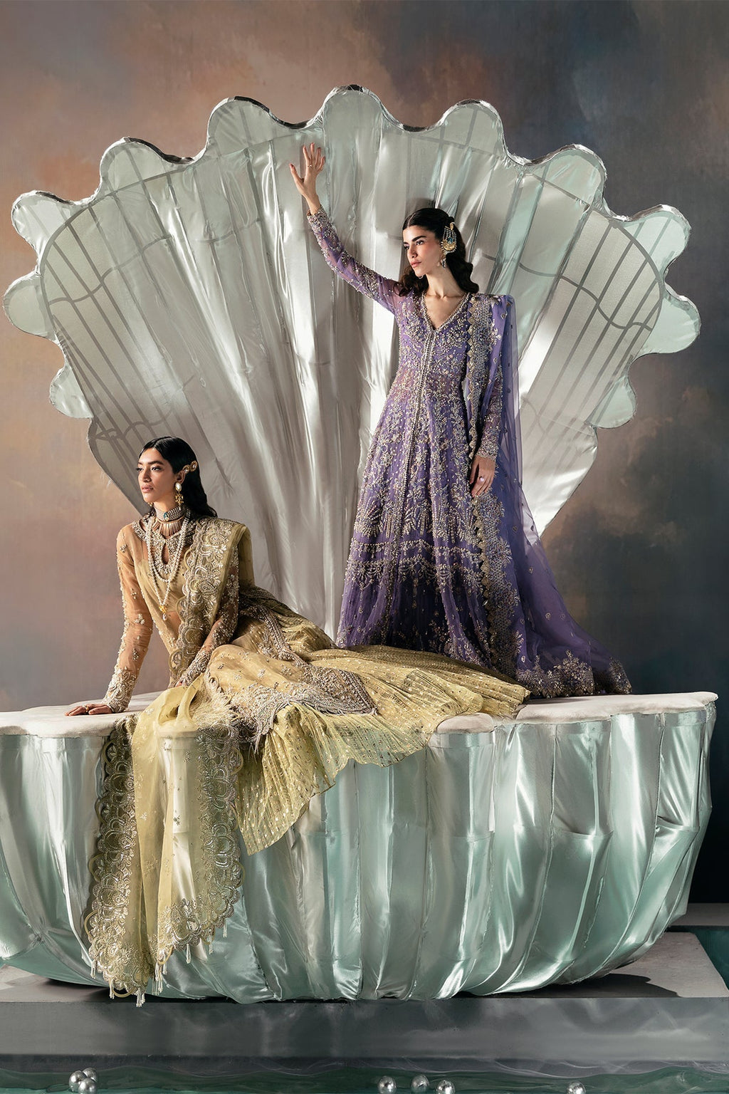 Eloah Organza Pakistani Formal Dresses - Afrozeh - 5