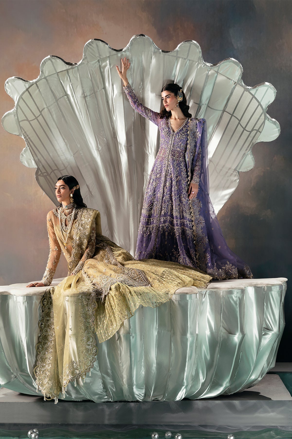 Eloah Organza Pakistani Formal Dresses - Afrozeh - 5