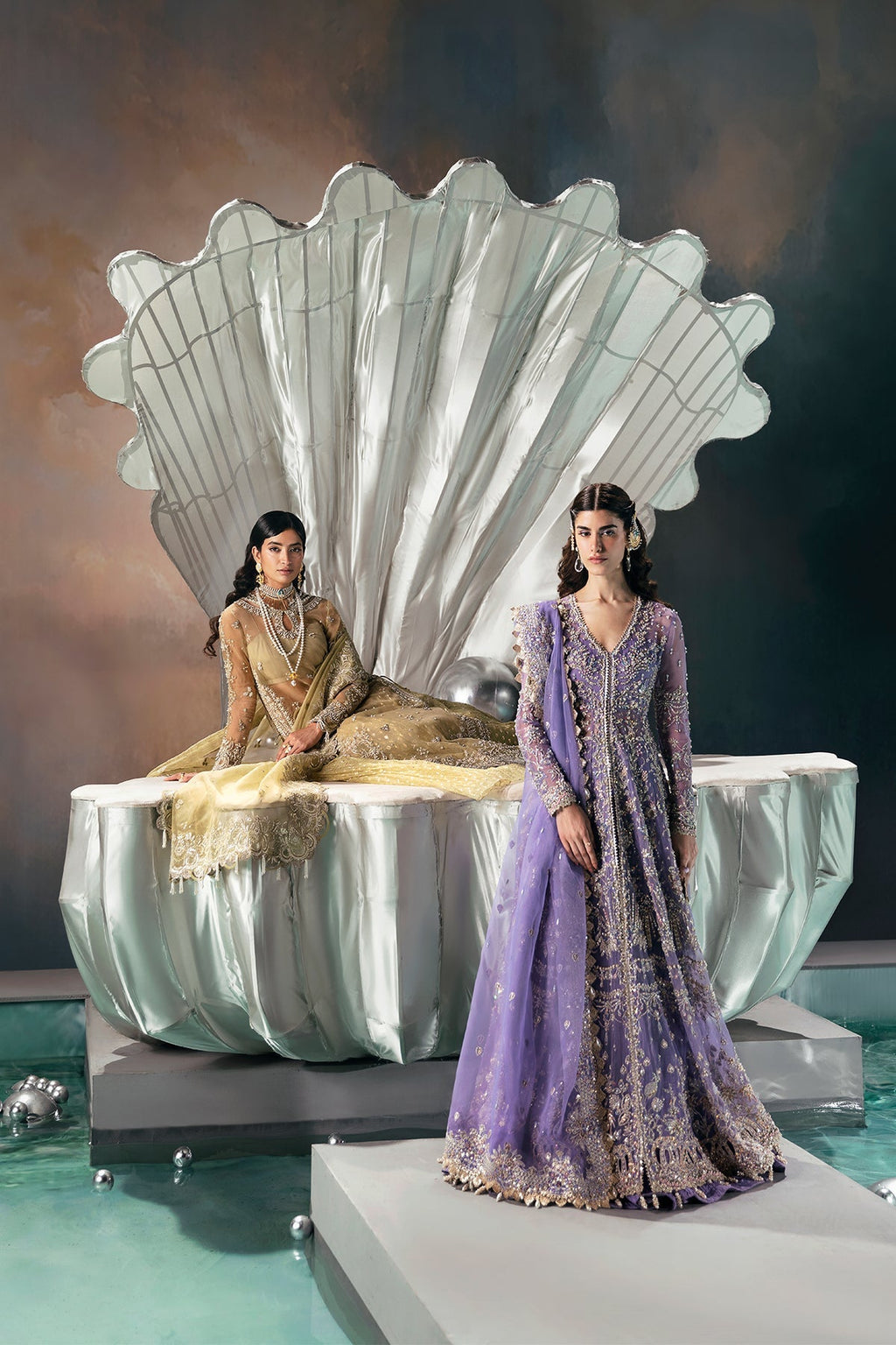 Eloah Organza Pakistani Formal Dresses - Afrozeh - 6