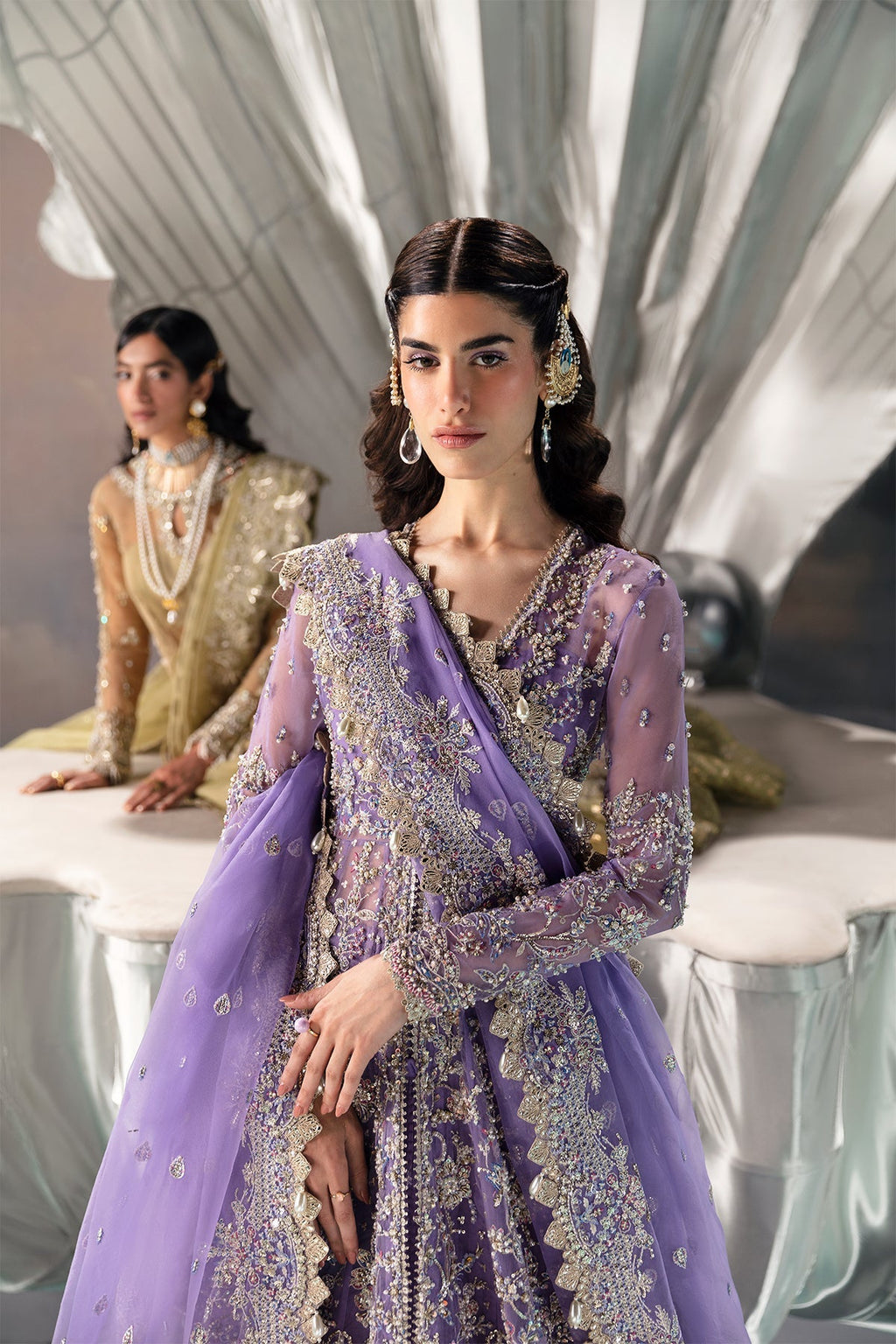 Eloah Organza Pakistani Formal Dresses - Afrozeh - 7