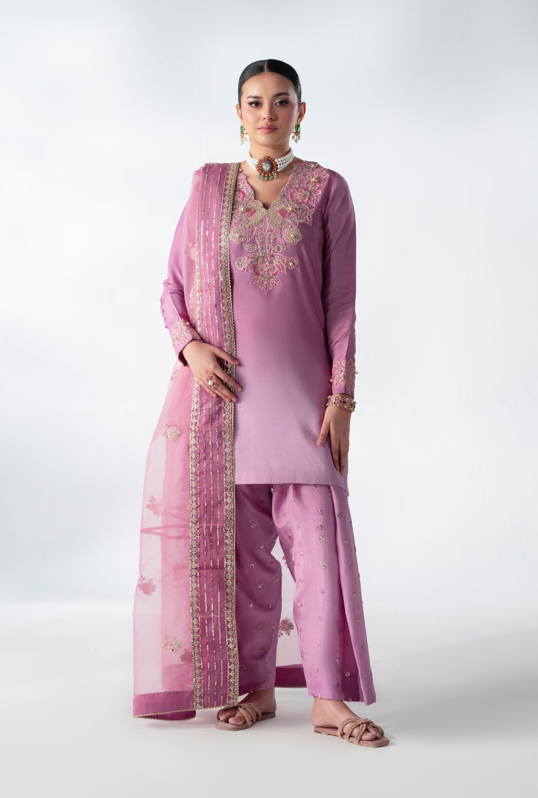 Floral Fusion Pakistani Designer Dress