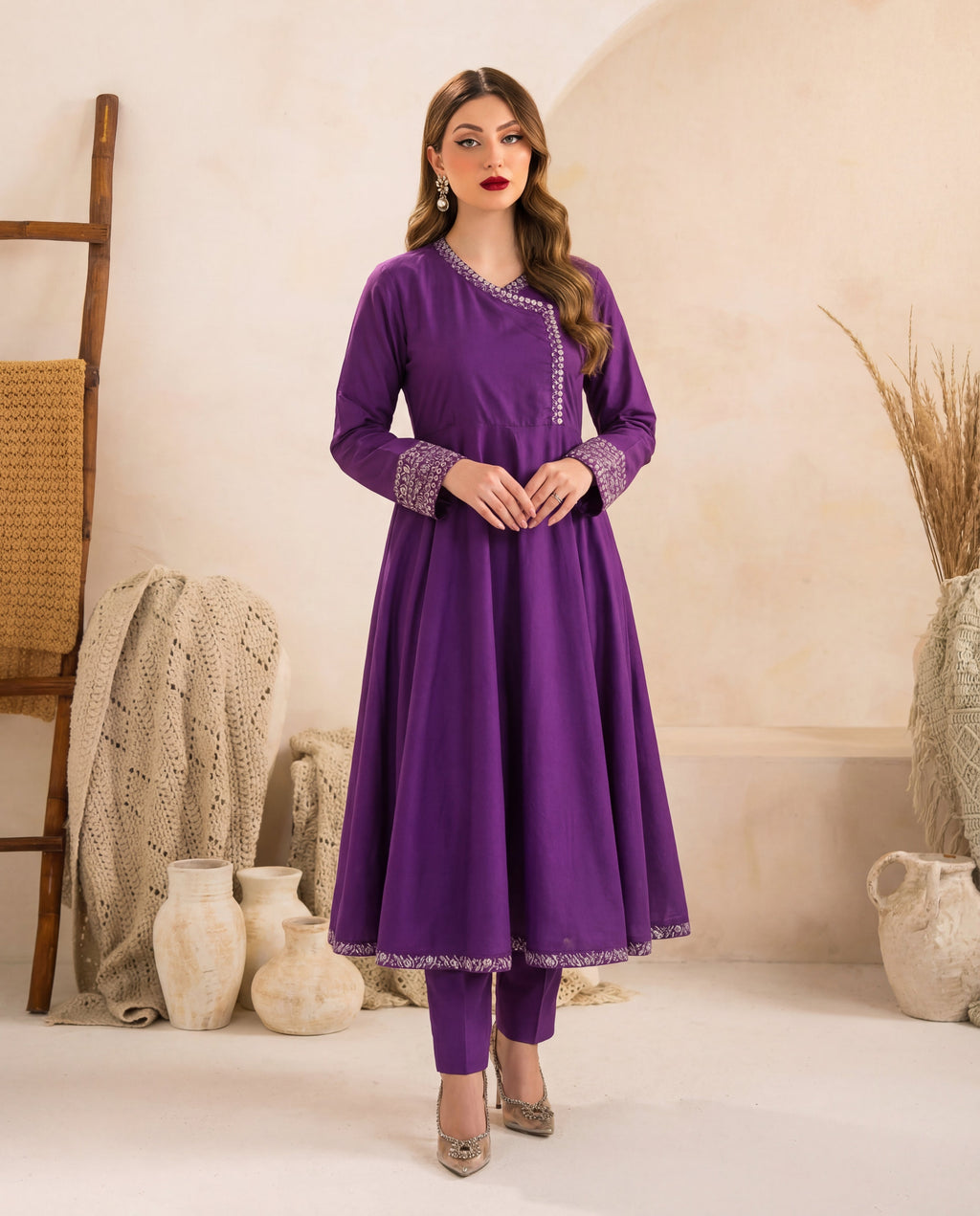 Uswa Premium Fabric Pakistani Summer Dresses - Sahiba-clothing - 6
