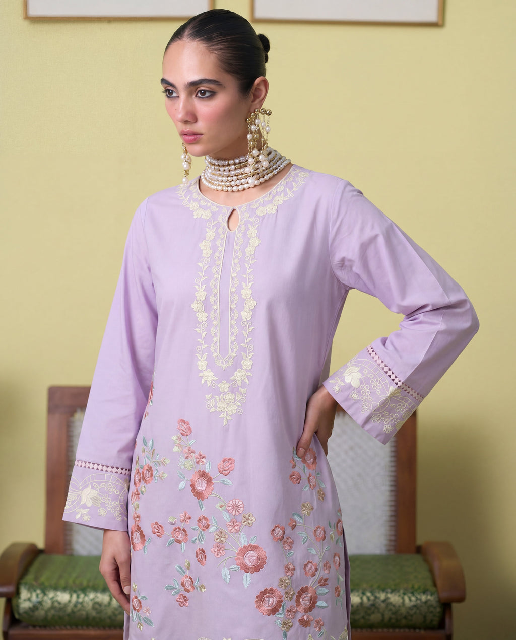 Vasper Lilac Premium Fabric Pakistani Summer Dresses - Sahiba-clothing - 6