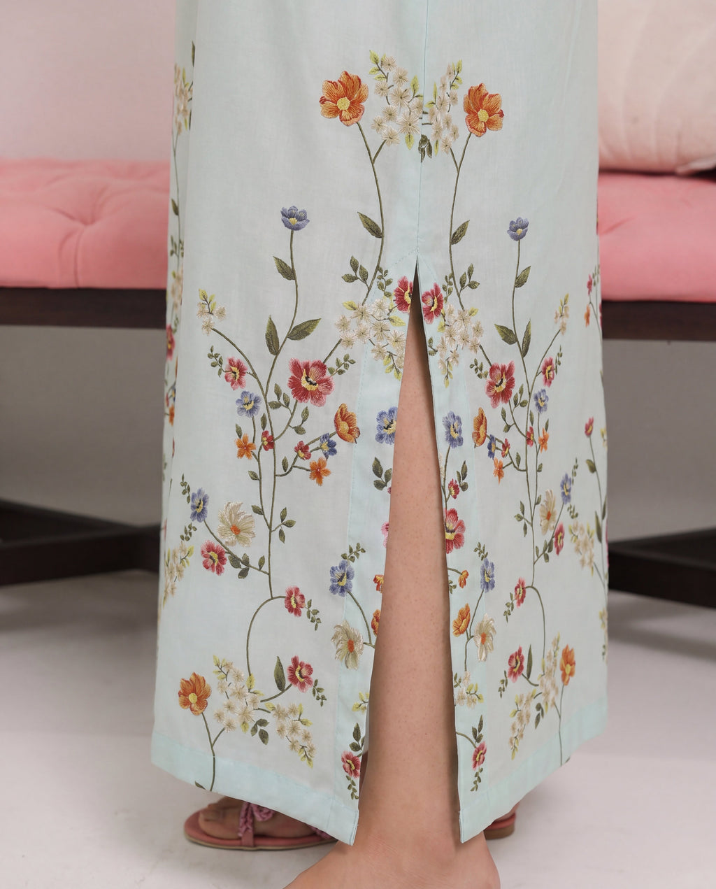 Veil Cyan Premium Fabric Pakistani Formal Dresses - Sahiba-clothing - 4