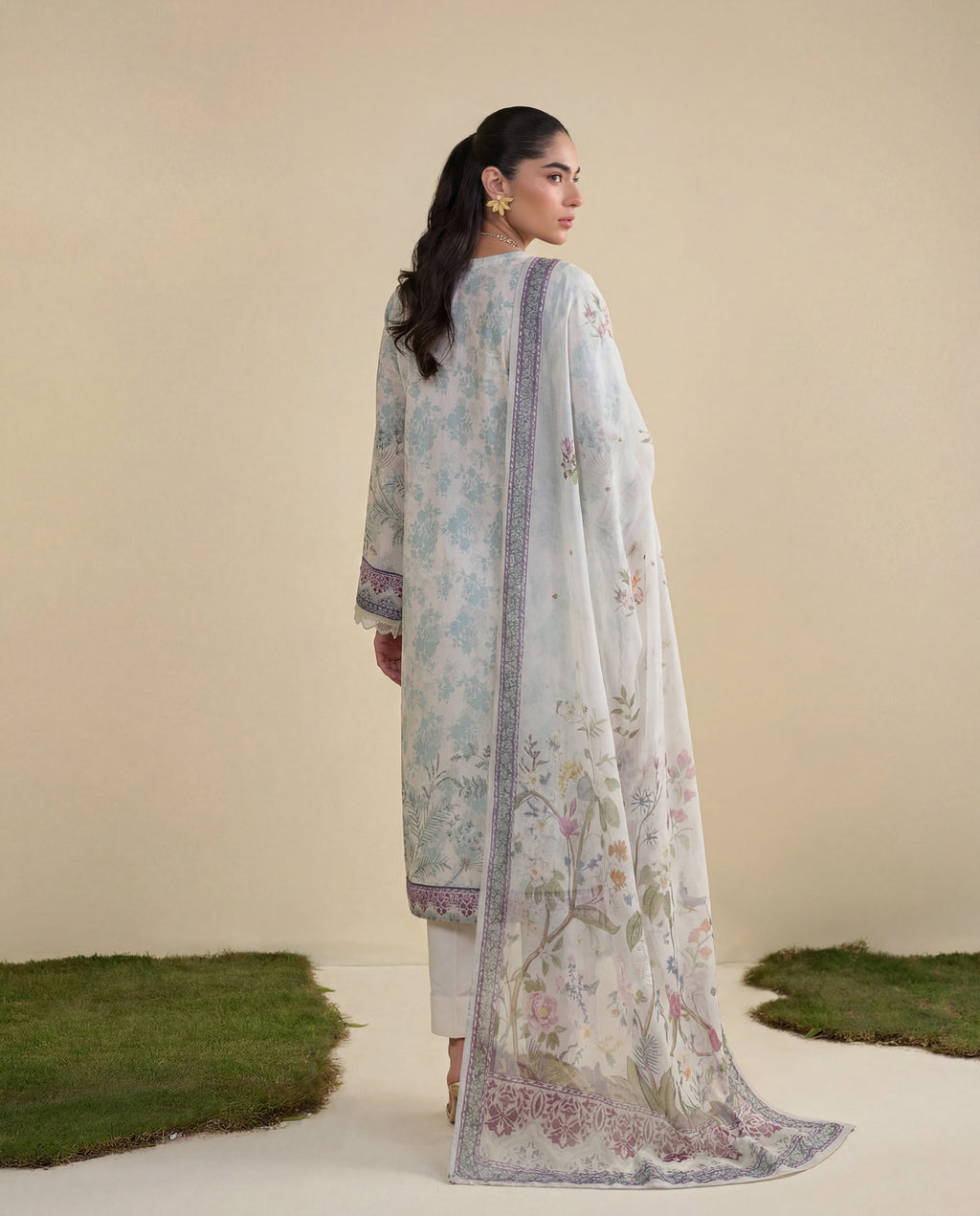 Verdant Premium Fabric Pakistani Summer Dresses - Sahiba-clothing - 2