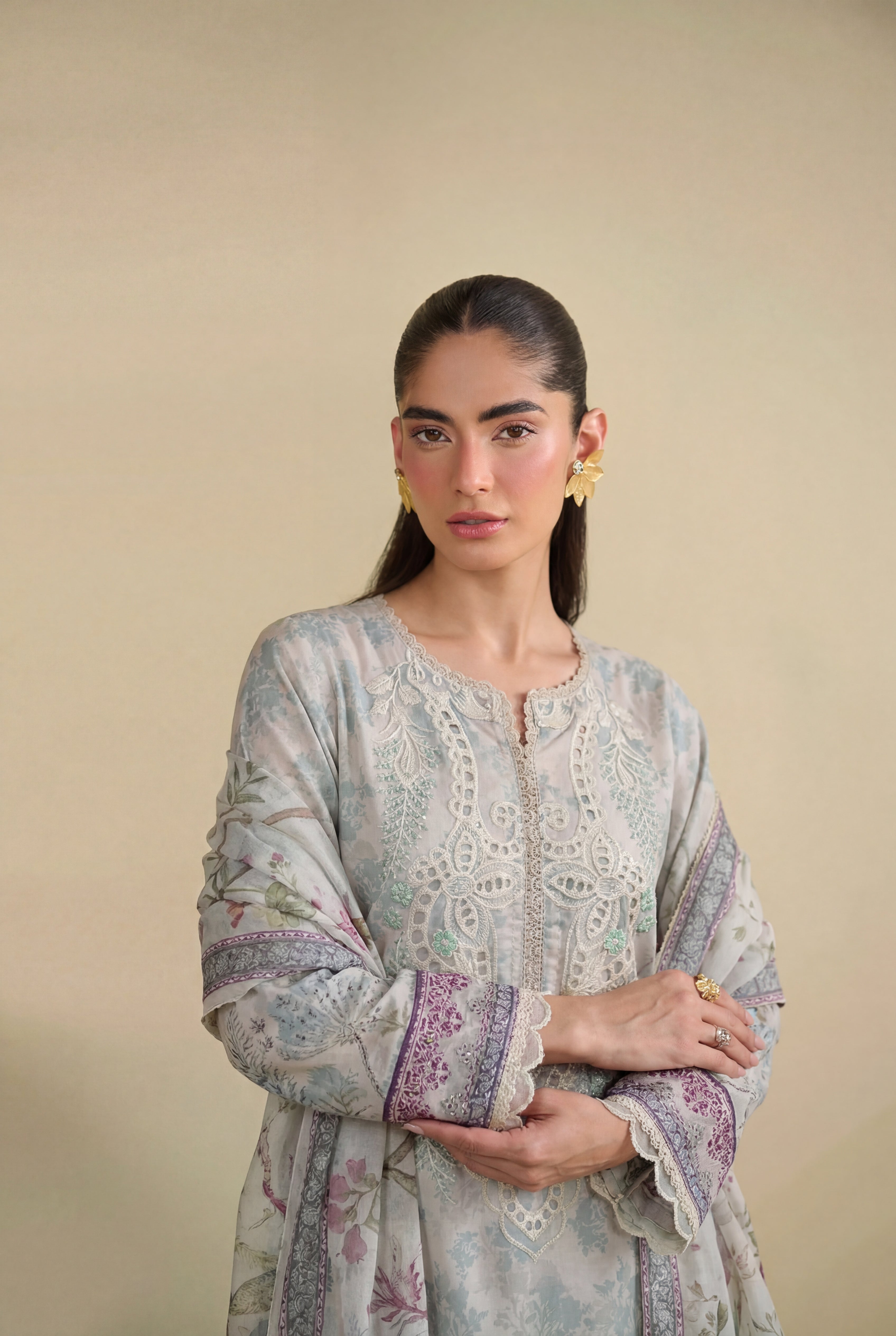 Verdant Premium Fabric Pakistani Summer Dresses - Sahiba-clothing - 4