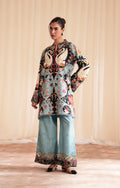 Moonstone Raw Silk Pakistani Casuals Dresses