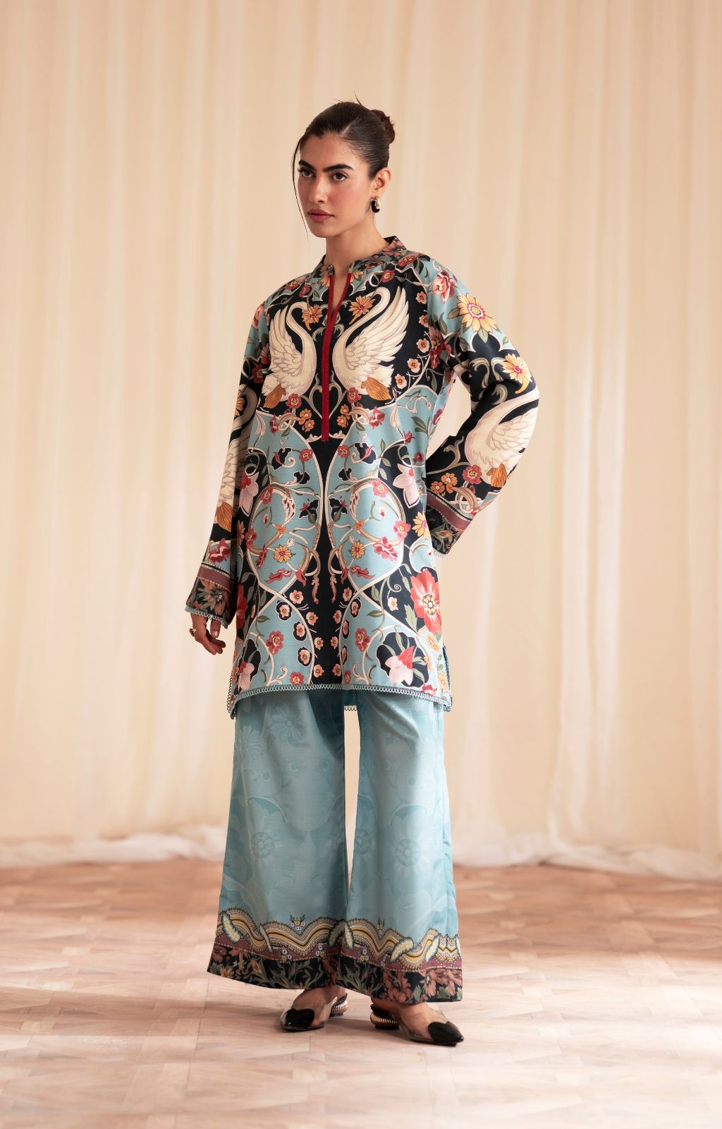 Moonstone Raw Silk Pakistani Casuals Dresses