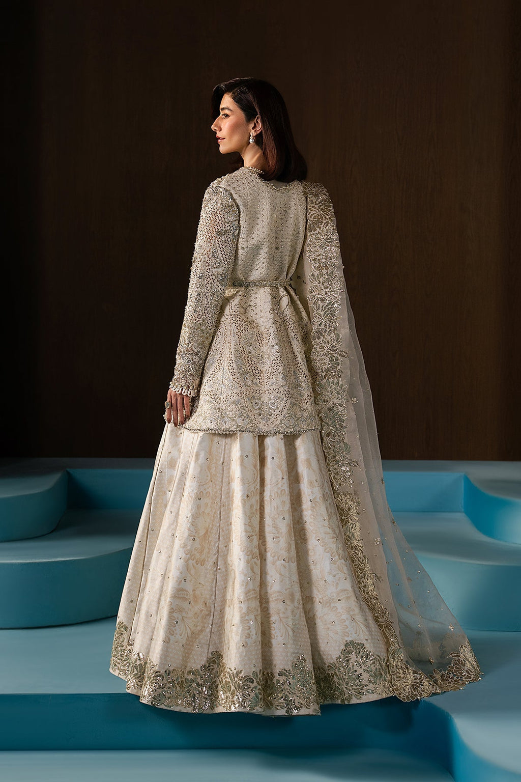 Rohave Raw Silk Pakistani Formal Dresses - Afrozeh - 2