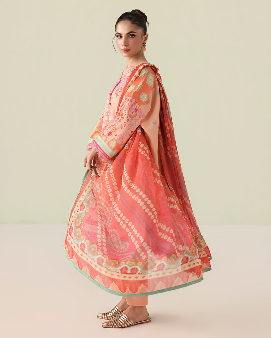 Warm Horizon Organza Women Clothing - Roheenaz - 2