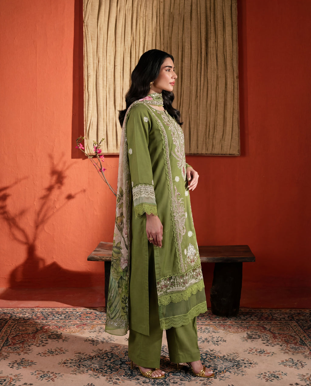 Wateeb Premium Fabric Pakistani Summer Dresses - Sahiba-clothing - 5