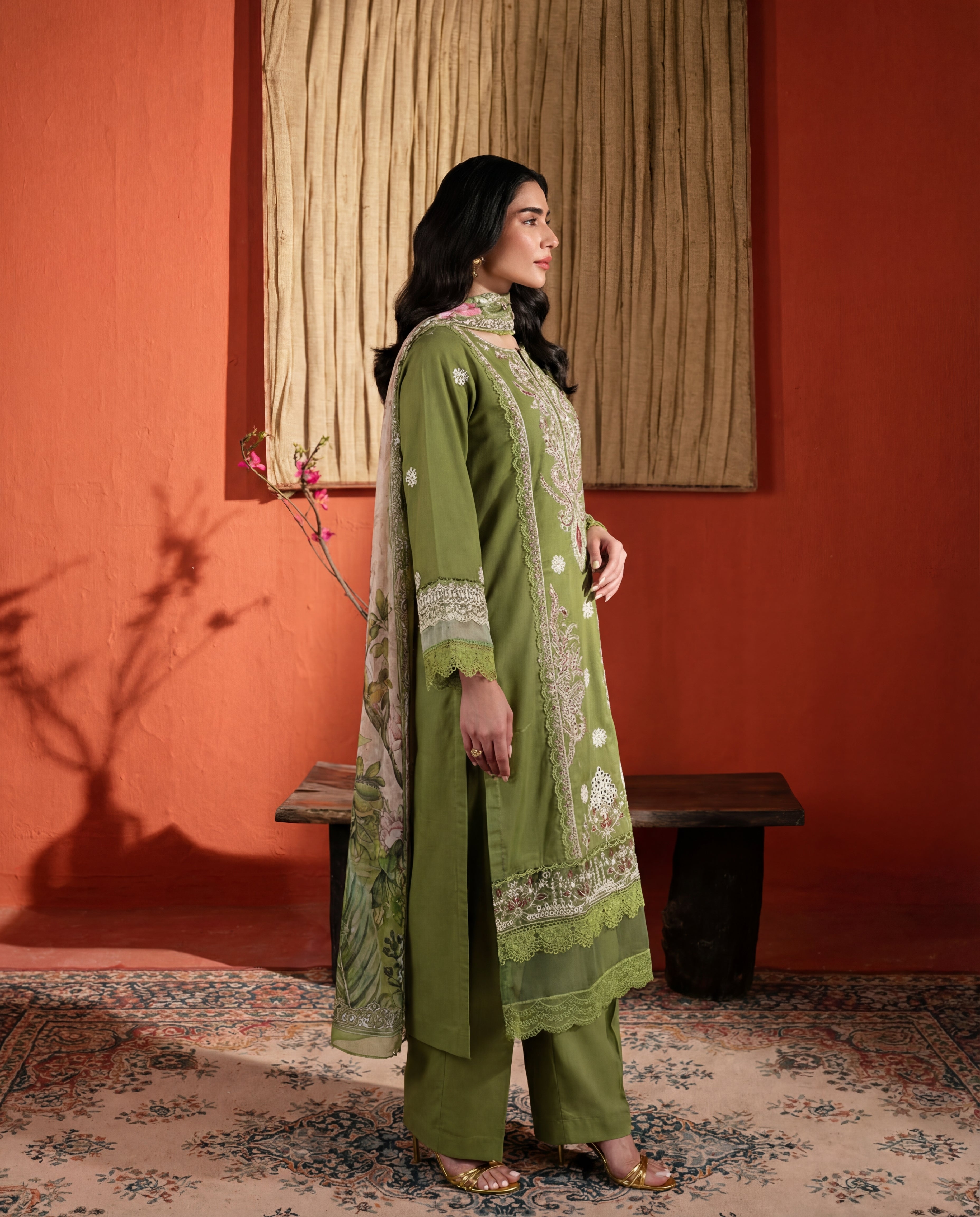Wateeb Premium Fabric Pakistani Summer Dresses - Sahiba-clothing - 5