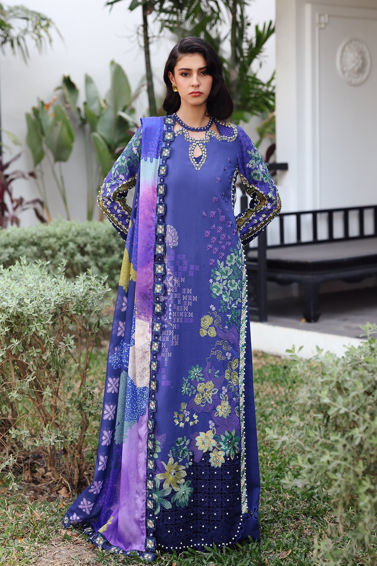 Lumora Organza Pakistani Summer Dresses - Afrozeh - 1